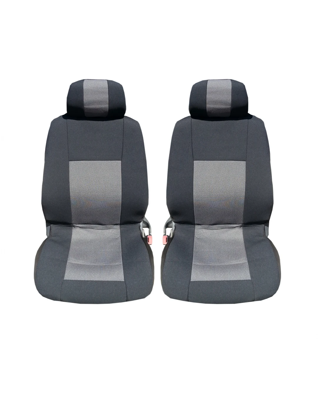 1+1 ЛУКС ПРЕМИУМ УНИВЕРСАЛНИ КАЛЪФИ, ТАПИЦЕРИЯ ЗА ПРЕДНИ СЕДАЛКИ ЗА АВТОМОБИЛ , БУС , ДЖИП ЦВЯТ СИВО-ЧЕРНО