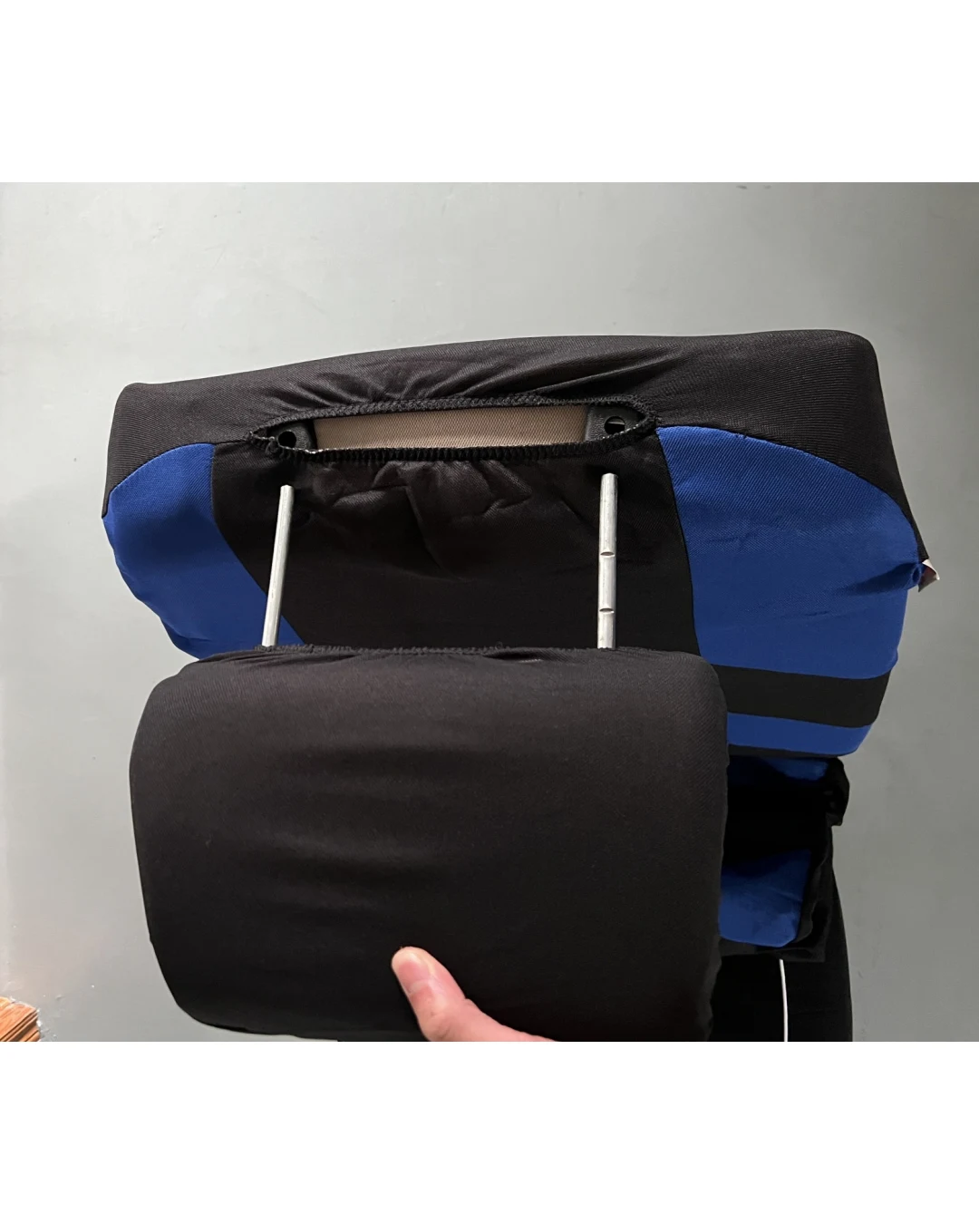 1+1 Нова Универсална тапицерия за предни седалки , калъфи за автомобил за бус ван текстил в сиво-черно