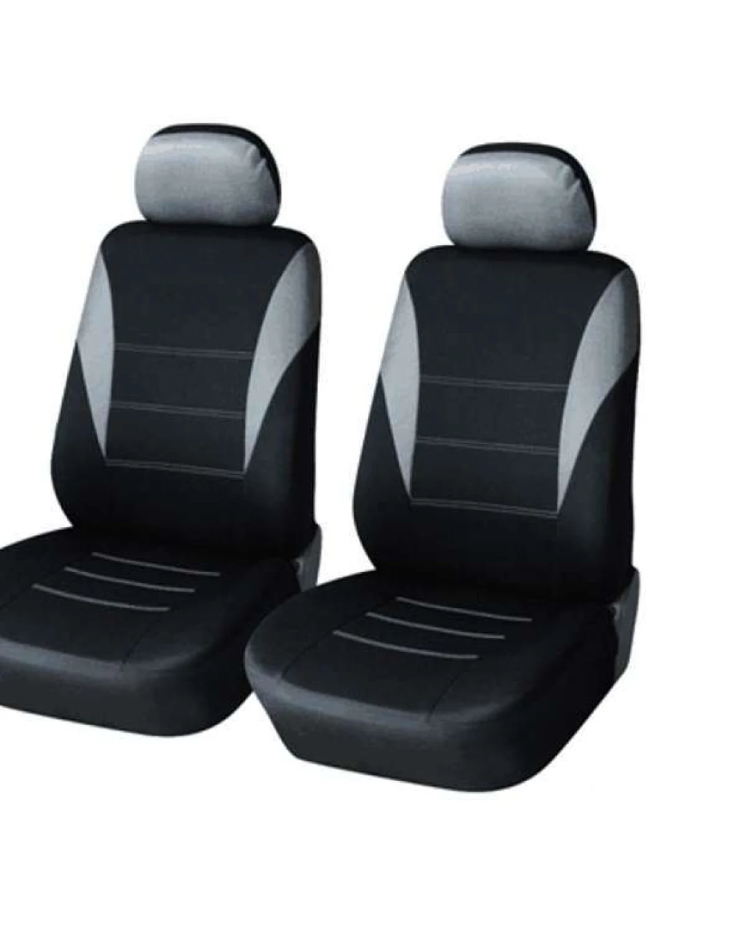 1+1 Нова Универсална тапицерия за предни седалки , калъфи за автомобил за бус ван текстил в сиво-черно