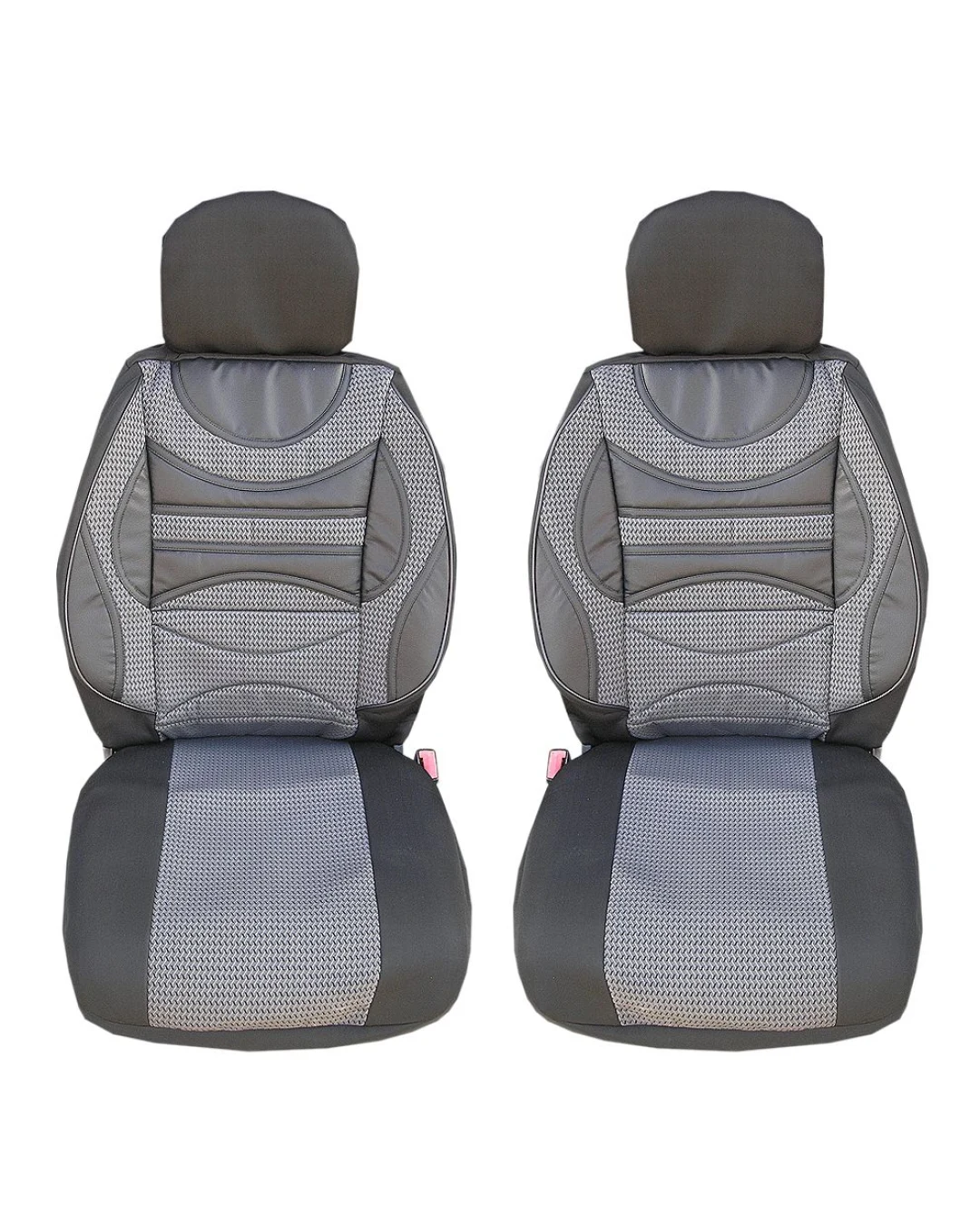 1+1 Premium 1 СИВО-ЧЕРН ТАП.Луксзони калъфи тапицерия за седалки тип масажор с лумбална опора Premium 1 - сиво-черни