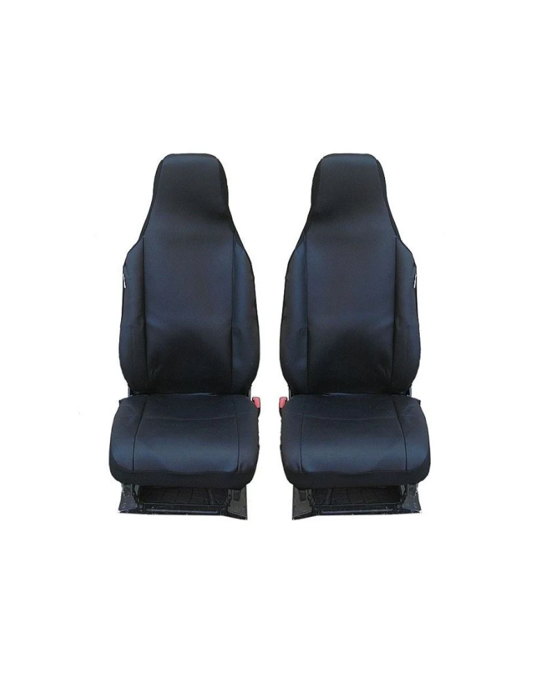 1+1 СЪС СЛЯТ ПОДГЛАВНИК ВИСОКИ КОМПЛЕКТ УНИВЕРСАЛНИ КАЛЪФИ, ТАПИЦЕРИЯ ЗА ПРЕДНИ СЕДАЛКИ ЗА АВТОМОБИЛ , БУС , ДЖИП ЦВЯТ ЧЕРЕН , ТЕКСТИЛ