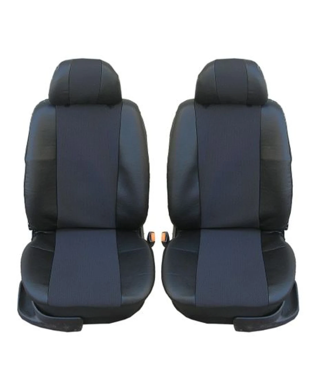 1+1 ТЕКСТИЛ-ЕКО КОЖА УНИВЕРСАЛНИ КАЛЪФИ, ТАПИЦЕРИЯ ЗА ПРЕДНИ СЕДАЛКИ ЗА АВТОМОБИЛ , БУС , ДЖИП ЦВЯТ ЧЕРНО