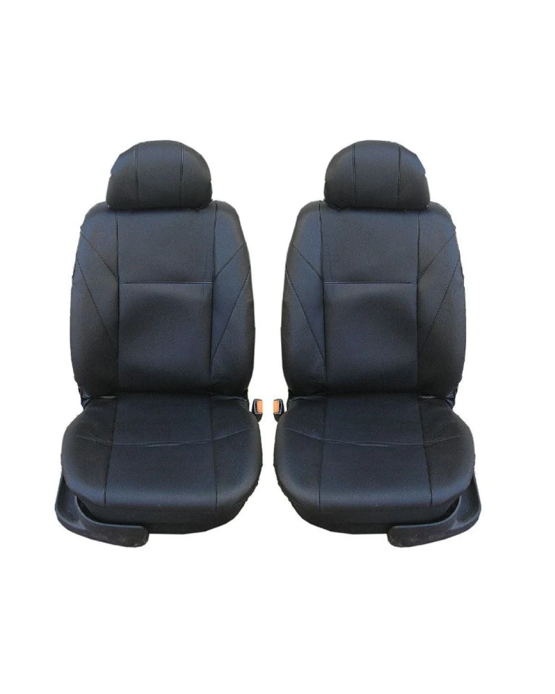 1+1 УНИВЕРСАЛНИ КАЛЪФИ, ТАПИЦЕРИЯ ЗА ПРЕДНИ СЕДАЛКИ ЗА АВТОМОБИЛ , БУС , ДЖИП ОТ ЕКО КОЖА , ЦВЯТ ЧЕРНО