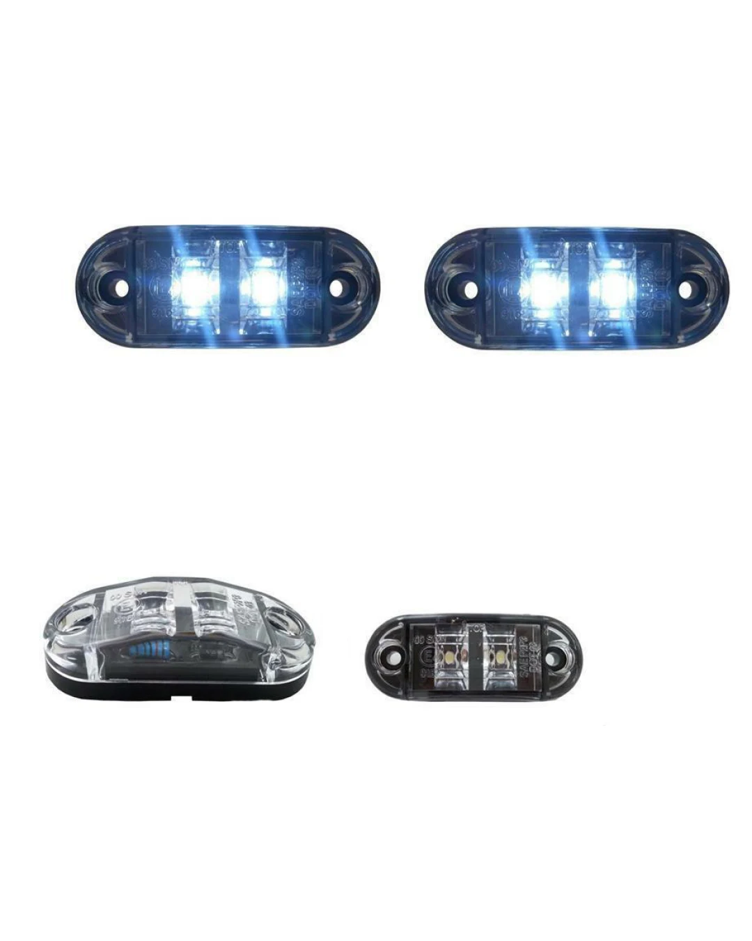 1 Брой 24V Бял Led Лед Диоден Маркер Габарит Токос - За Бусове Камиони Ремаркета