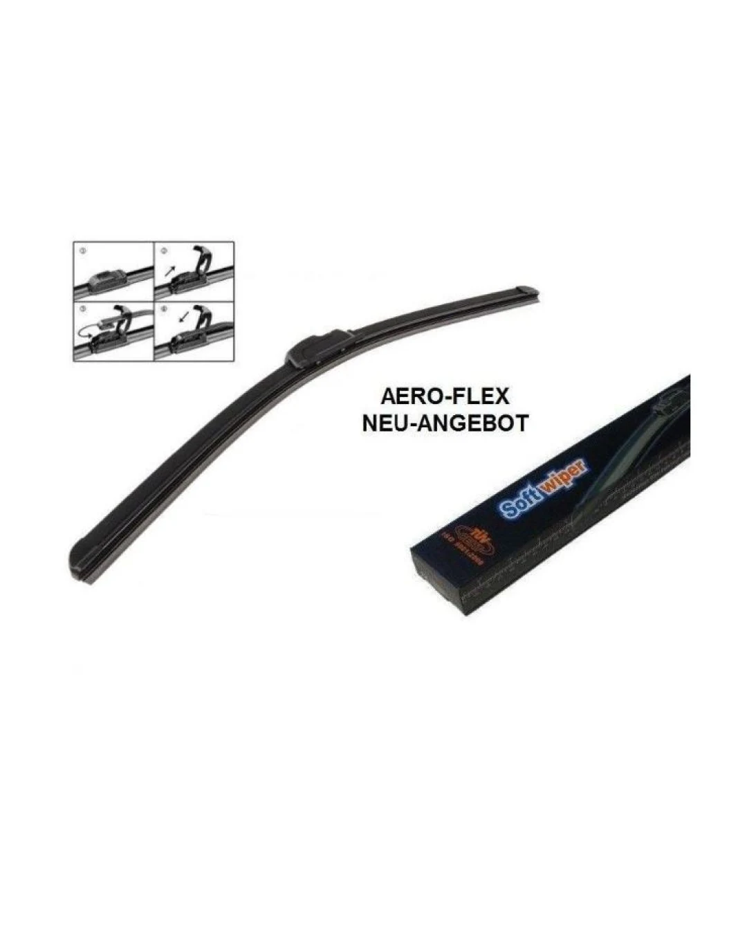 1 брой Графитни автомобилни чистачки тип Банан - 18 Инча 45 см