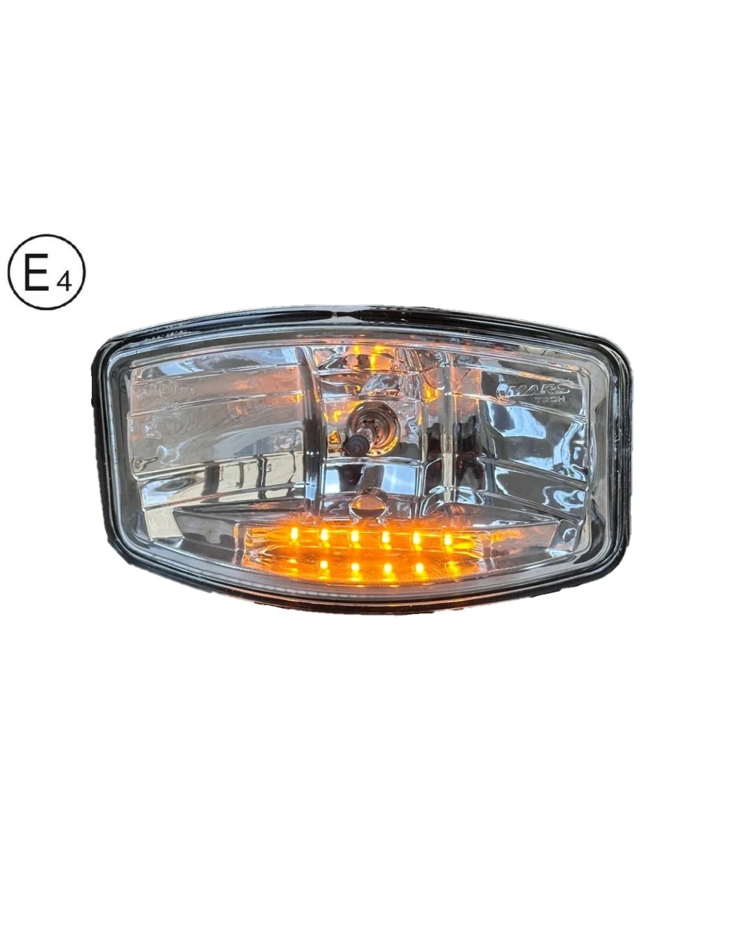 1 Брой Халоген Фар 12V-24V с крушка H7 + 6 ЖЪЛТИ LED габаритни светлини За Камион Трактор Багер Земеделски Машини и др.