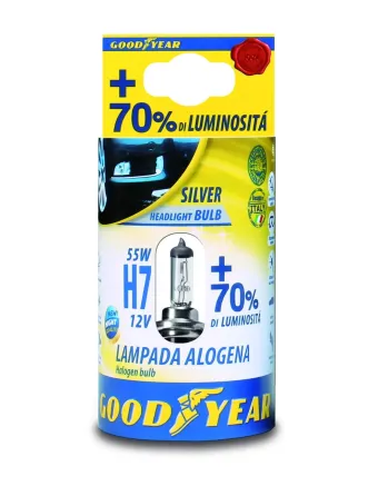 1 брой халогенна крушка H7 Х7 12V 55W + 70% 3000K E4 Goodyear Гудиър