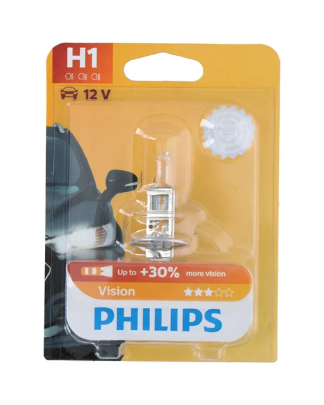 1 брой Халогенна крушка за фар H1 +30% светлина 55W 12V Philips