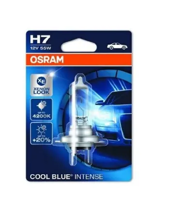 1 Брой Халогенна крушка за фар Osram H4 Cool Blue Intense, up to 20%, 12V, 55W
