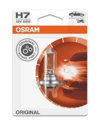 1 брой Халогенна крушка за фар Osram H7 Standard, 12V, 55W