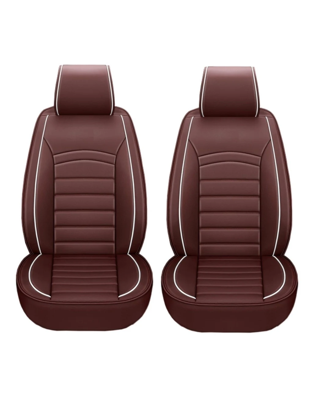 1 Брой Калъф За Предна Седалка Универсална Кожена Тапицерия в Кафяво