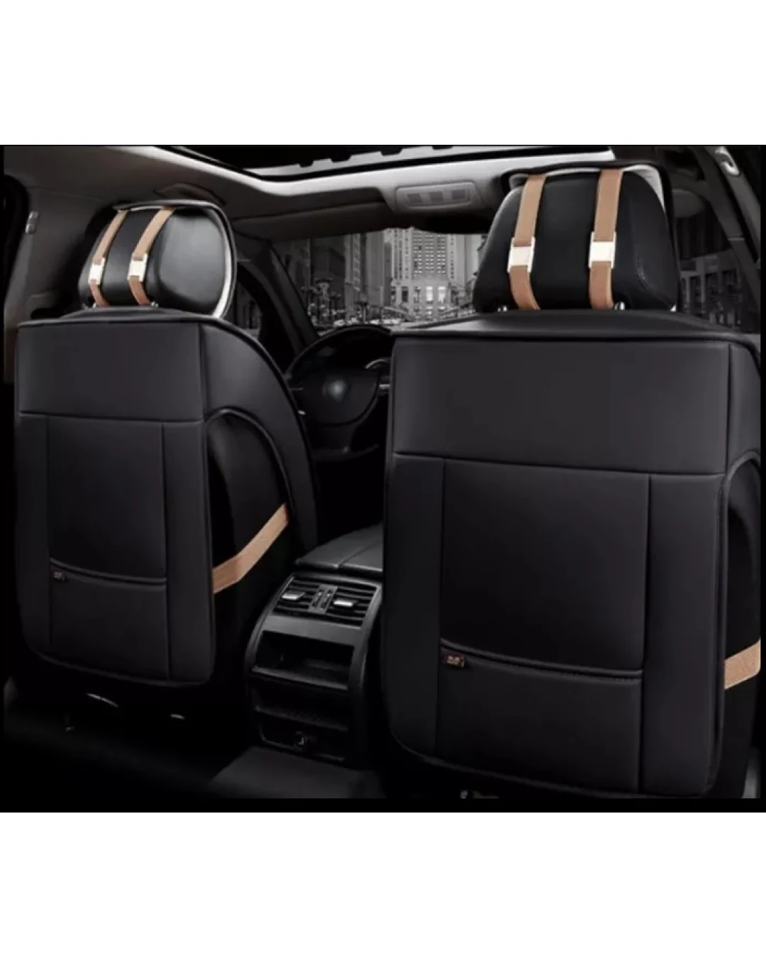 1 Брой Калъф За Седалка Универсална Кожена Тапицерия В Сиво