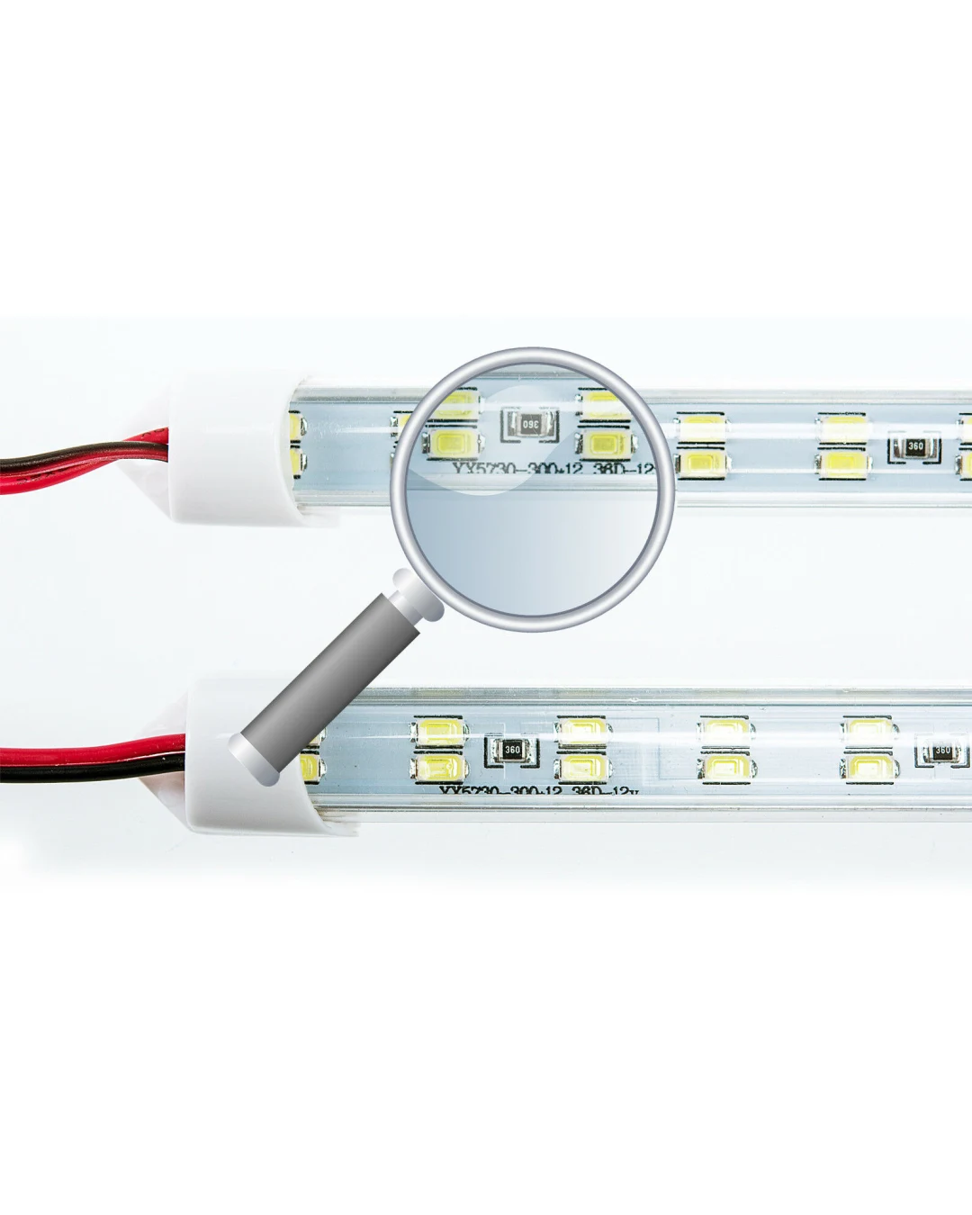 1 брой Лед Интериорна Диодна Лампа, Тръба, 32см 36 LED, Бяла Светлина, 12V, 2.25W , За Автомобил, Бус, Ван, За Дома или Офиса