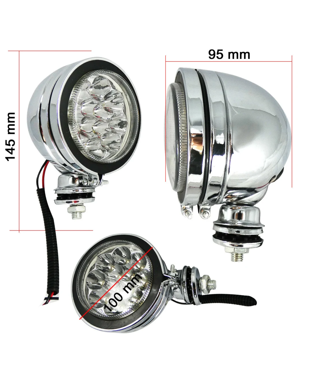 1 брой Led Лed Диоден Фар Прожектор Халоген 4 инча 10cm 12V