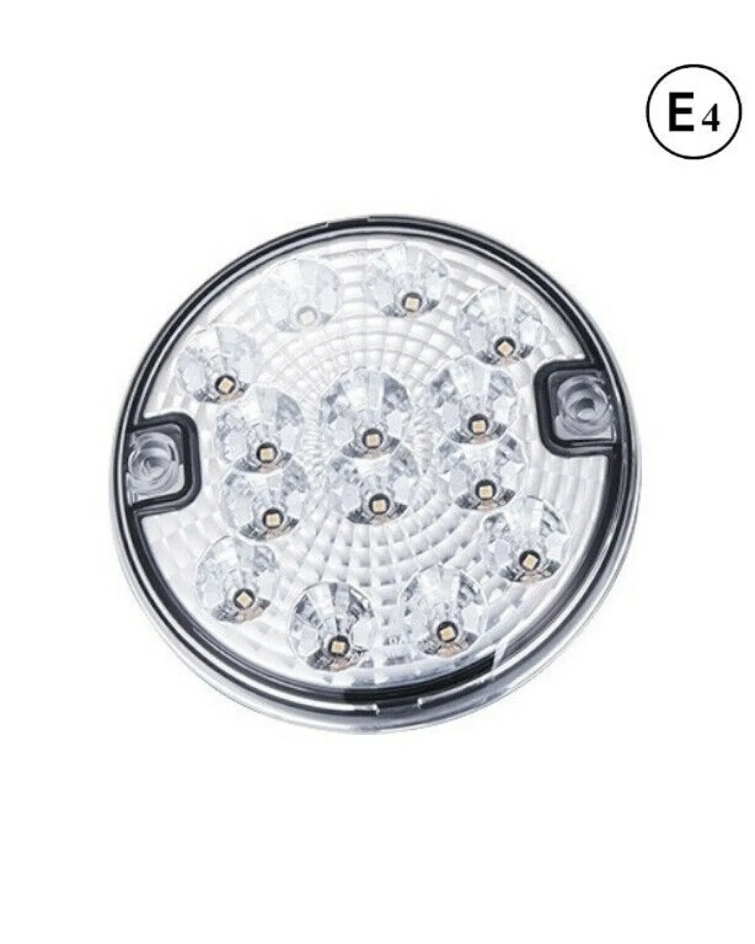 1 брой LED Лед Диоден Стоп Бял задна скорост светлина , Кръгъл Ø14cm, 12V-24V, За Камион, Ремарке, Бус , Каравана, Кемпер