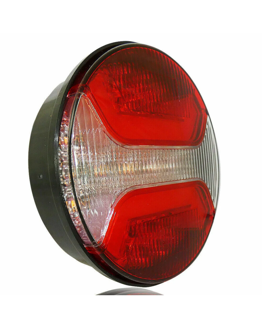 1 Брой LED Лед Диоден Стоп Тип Хамбургер Неон Ефект Ø12cm 120mm 12V-24V За Камион, Ремарке, Бус , Каравана, Кемпер,Ван
