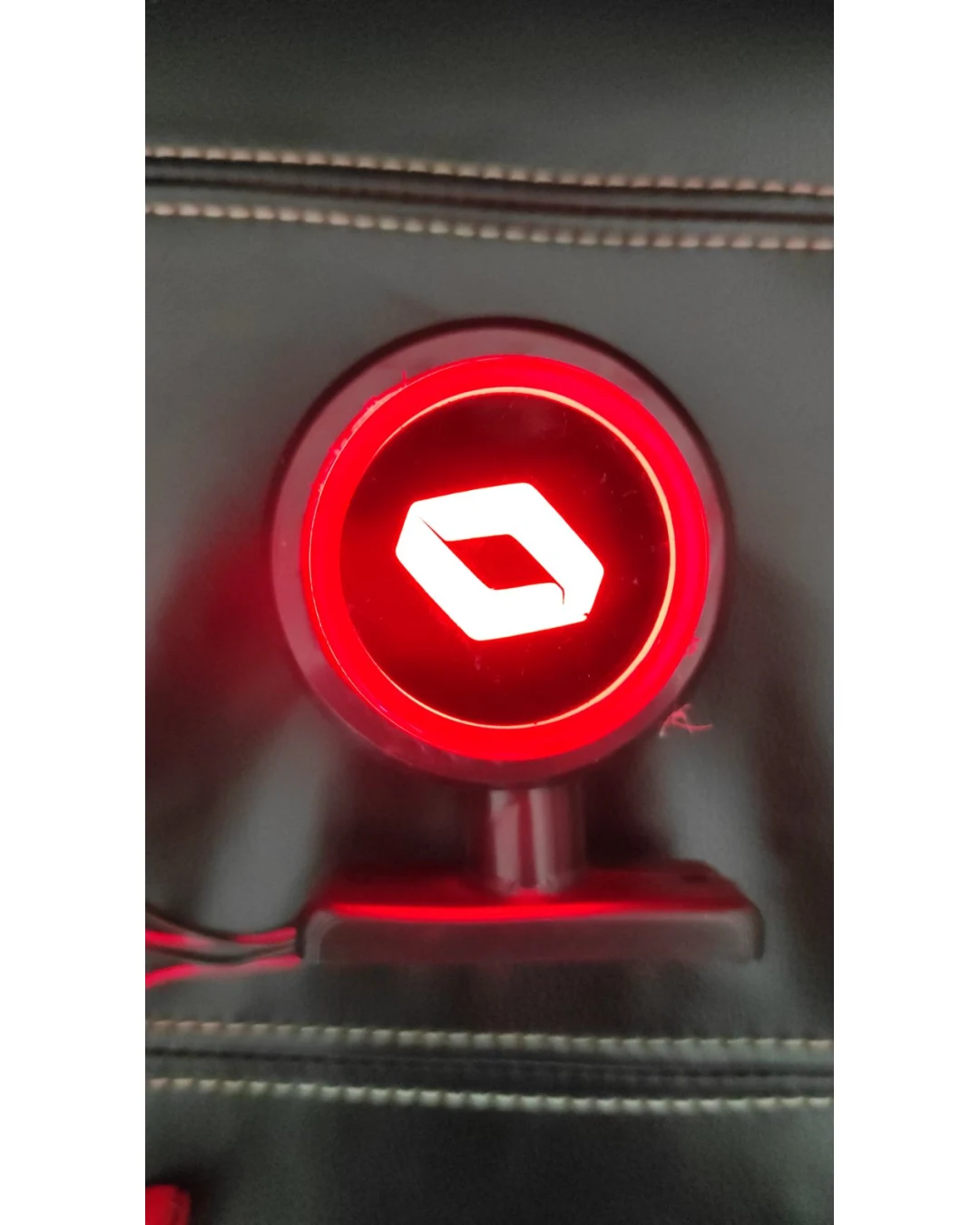 1 брой LED ЛЕД страничен габарит рогче 12 -24V оранжево - червено “old school” Неон Ефект с лого RNT