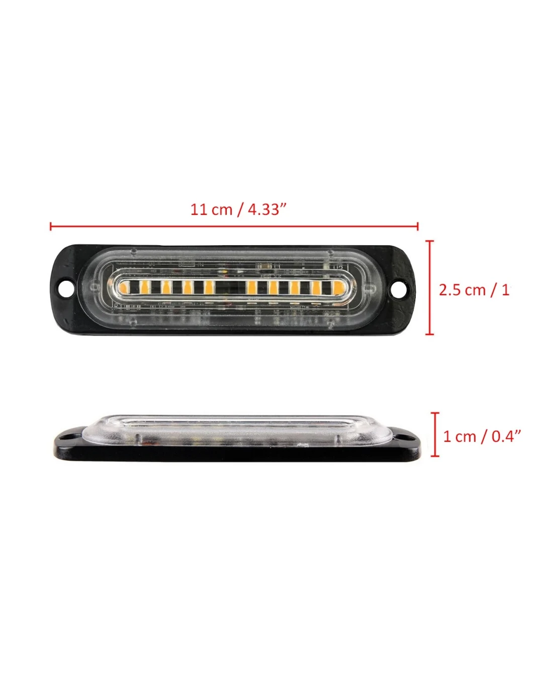 10 LED Аварийна Лампа За Пътна Помощ , Жълта Блиц Мигаща Светлина 12V