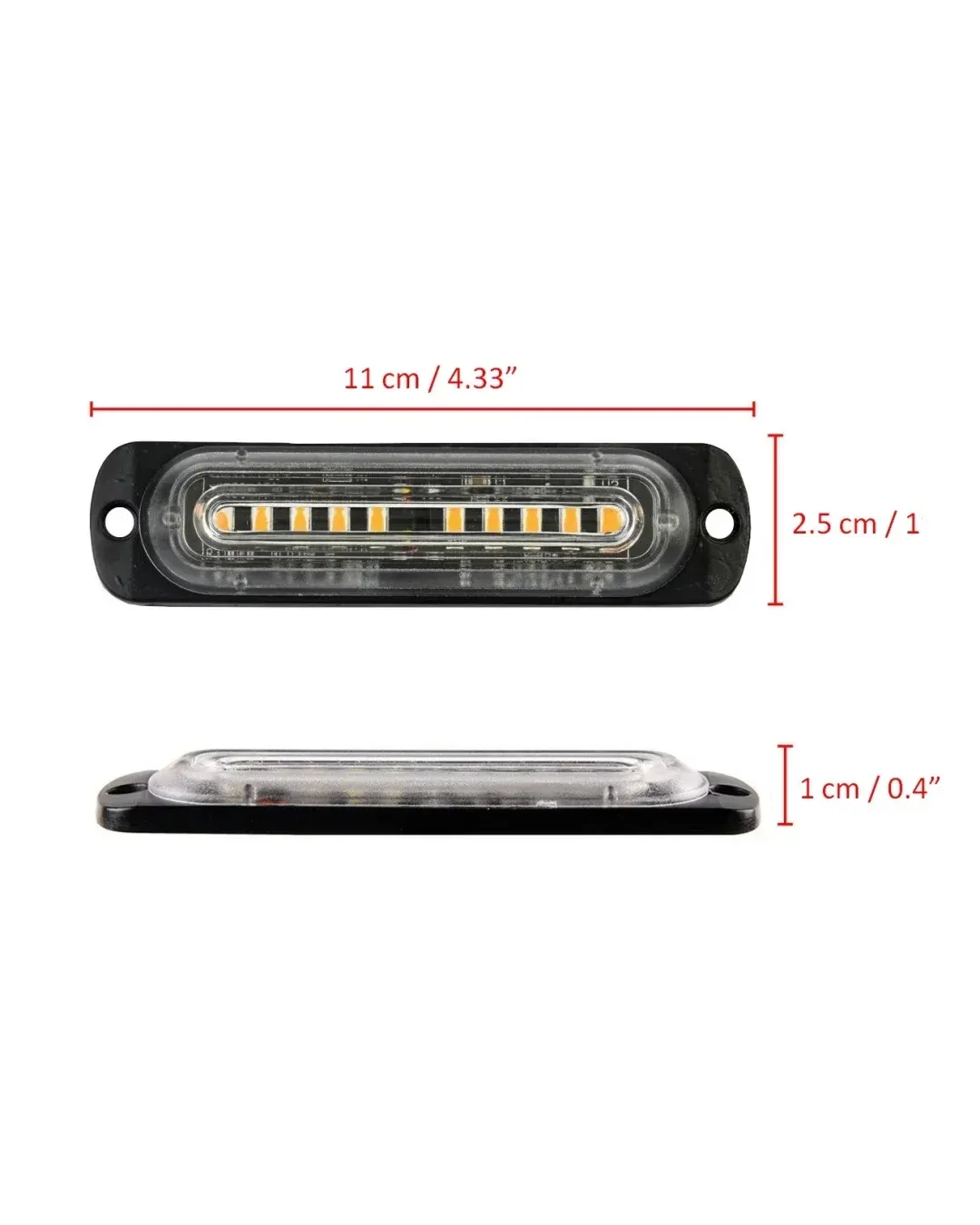 10 LED Аварийна Лампа За Пътна Помощ , Жълта Блиц Мигаща Светлина 12V