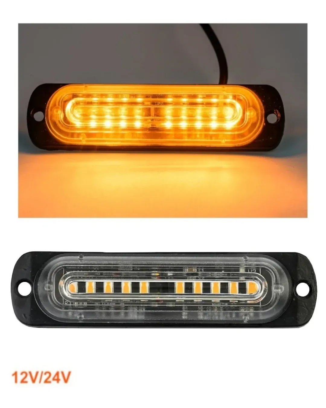 10 LED Аварийна Лампа За Пътна Помощ , Жълта Блиц Мигаща Светлина 12V