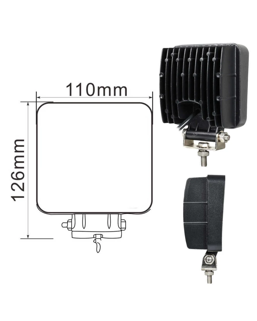 108W 36 LED ЛЕД Диоден Фар Работна Лампа Прожектор Задна Светлина 12V 24V