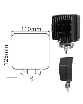 108W 36 LED ЛЕД Диоден Фар Работна Лампа Прожектор Задна Светлина 12V 24V