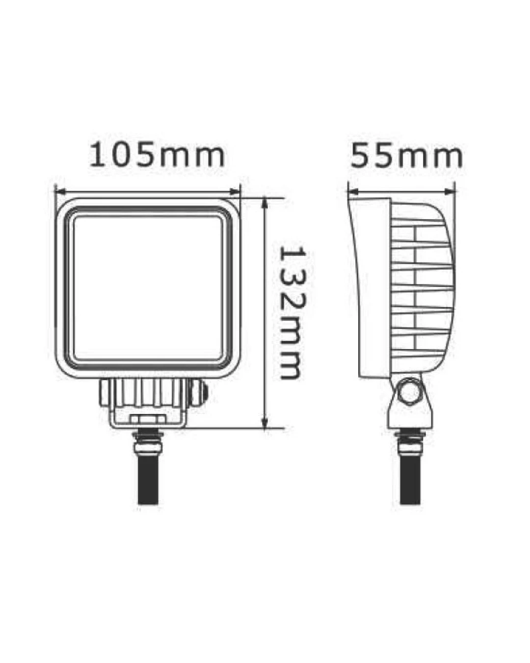 10См 27W Супер Мощен Квадратен PRO Led Диоден Халоген Лед Лампа Прожектор 12-24V