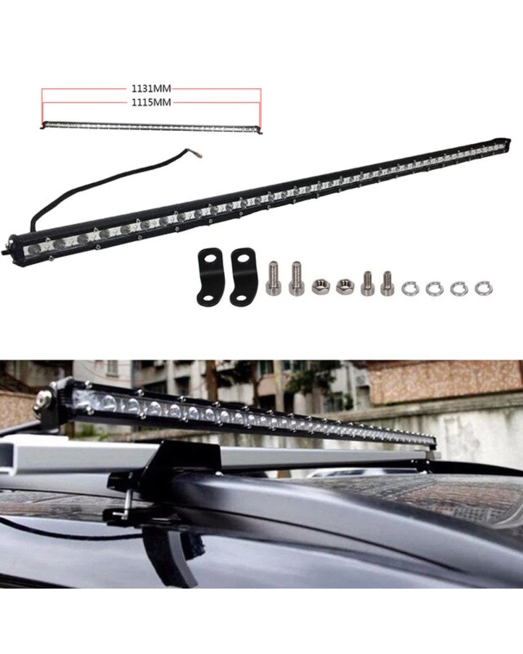 112см 126W Slim Слим Едноредов Мощен Led Bar Лед Диоден Бар Прожектор 12-24V