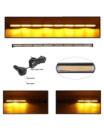 120cm Сигнална Аварийна Блиц Маяк Led Бар Лампа Пътна Помощ Платформа 12V-24V 144W