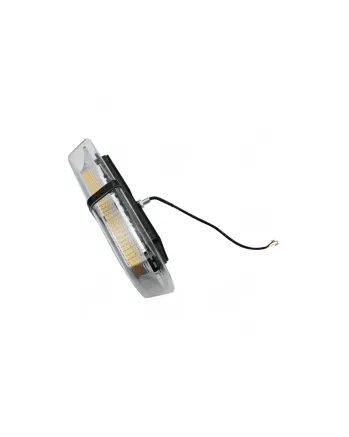 12V 24V Лед Led Аварийна Сигнална Лампа Маяк Буркан 72 Диода с 8 режима бяло стъкло с болтово захващане За Пътна Помощ Платформа Снегорин и др.