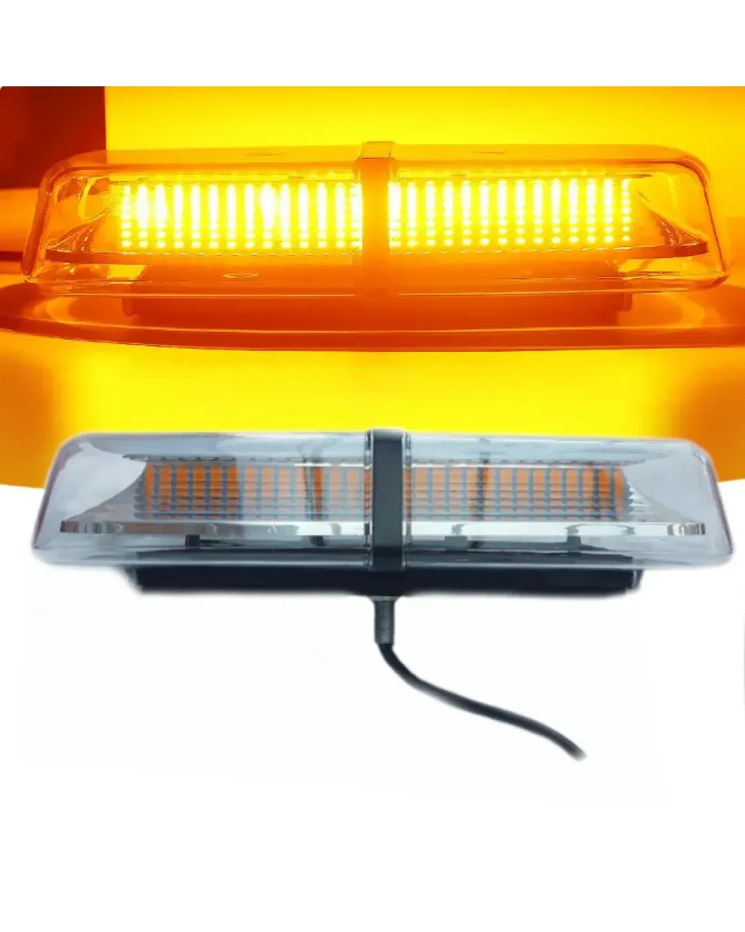 12V 24V Лед Led Аварийна Сигнална Лампа Маяк Буркан 72 Диода с 8 режима бяло стъкло с болтово захващане За Пътна Помощ Платформа Снегорин и др.