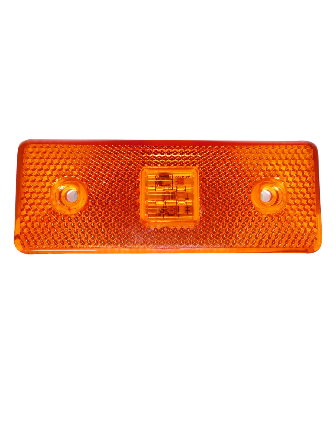 12V Диоден 4 LED ЛЕД Маркер габарит токос светлина за камиони бус ван ремарке каравана - 110 мм х 40 мм - оранжев