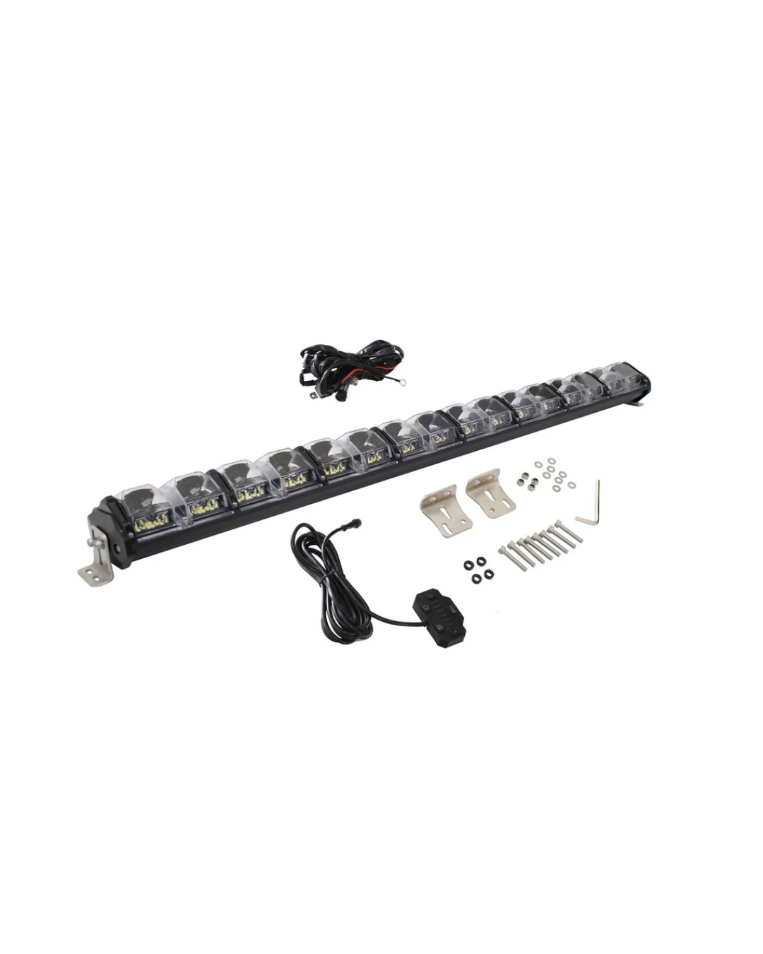 132 см Многорежимен Лед Диоден Бар Прожектор Къси/Дълги Светлини Комбинирана Combo - Flood и Spot Светлина серия IM RGB подсветка със 7 различни цвята 50100LM лумена 12-24V