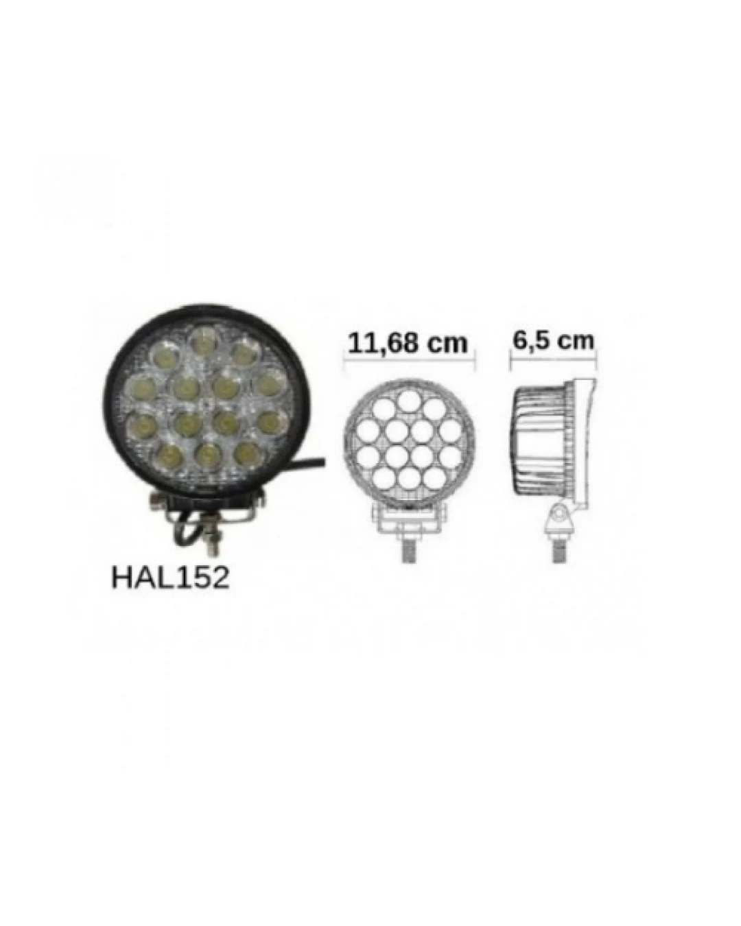 14 LED Халогенна 42W Водоустойчива Светлина Работна Лампа 10-30V за Ролбар АТВ, Джип