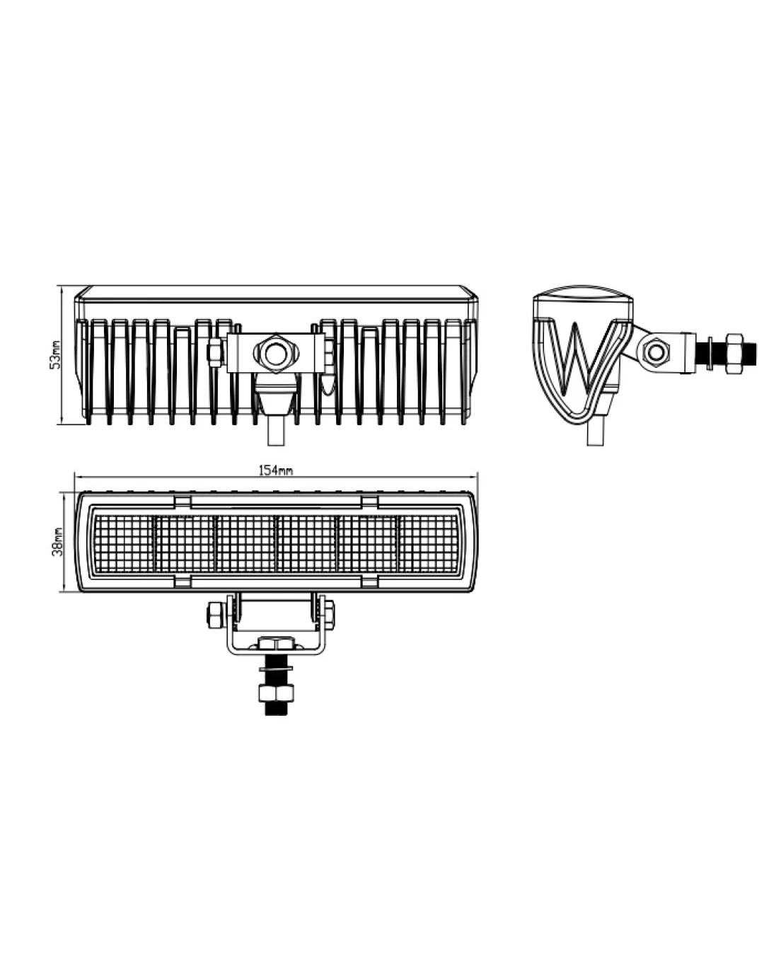 15,4 См LED Лед Бар с Комбинирана Combo Светлина, Е-Mark, 18W, 6 LED, 1500lm, 12V-24V, Автомобил, АТВ, Джип, 4х4, SUV, Offroad, Камион,Ролбар