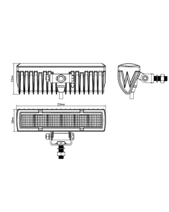 15,4 См LED Лед Бар с Комбинирана Combo Светлина, Е-Mark, 18W, 6 LED, 1500lm, 12V-24V, Автомобил, АТВ, Джип, 4х4, SUV, Offroad, Камион,Ролбар