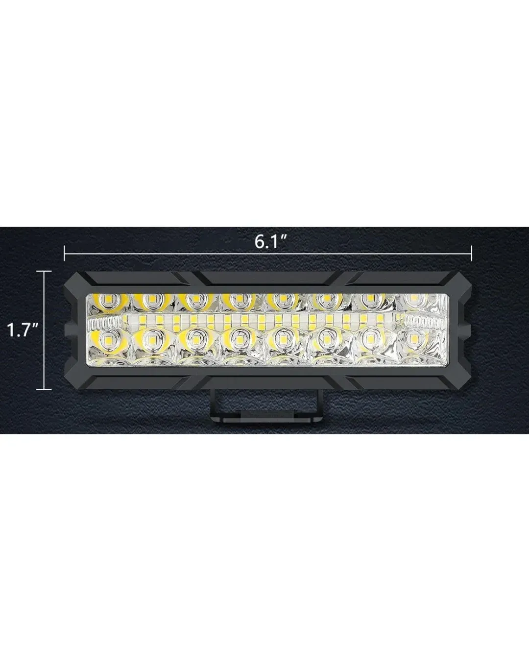 15.5 cm 93W Диоден Прожектор Супер Мощен Халоген Led Bar Лед Бар Бяла Комбиниранa Светлина 12V - 24V За АТВ SUF Джип 4х Offroad Камион