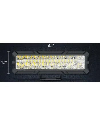 15.5 cm 93W Диоден Прожектор Супер Мощен Халоген Led Bar Лед Бар Бяла Комбиниранa Светлина 12V - 24V За АТВ SUF Джип 4х Offroad Камион