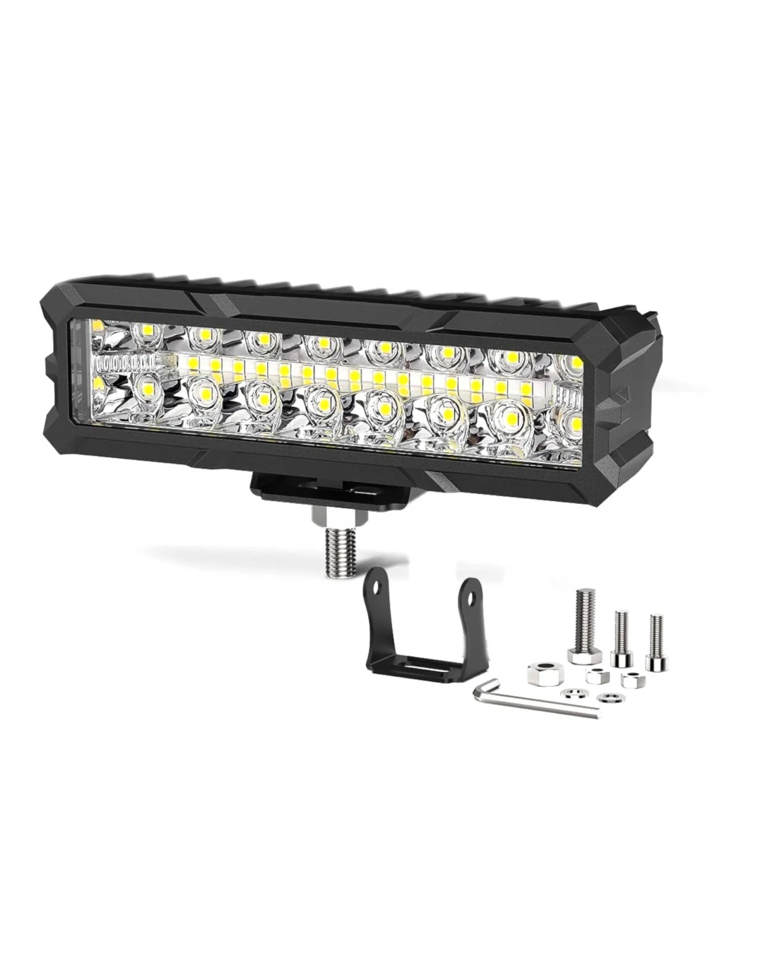 15.5 cm 93W Диоден Прожектор Супер Мощен Халоген Led Bar Лед Бар Бяла Комбиниранa Светлина 12V - 24V За АТВ SUF Джип 4х Offroad Камион