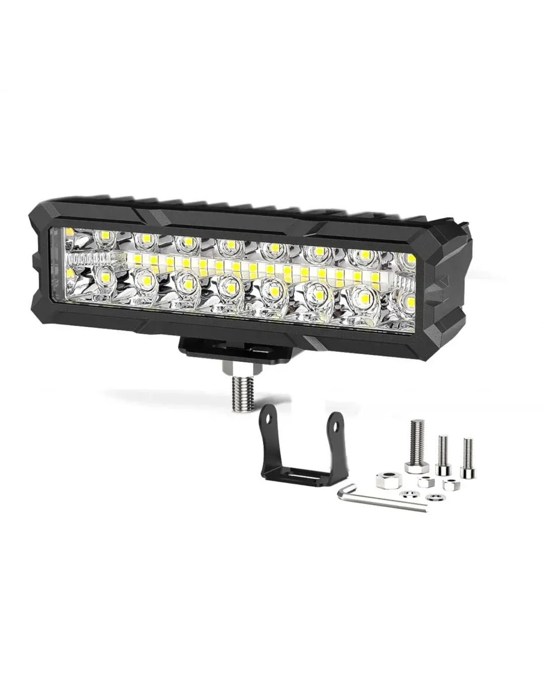 15.5 cm 93W Диоден Прожектор Супер Мощен Халоген Led Bar Лед Бар Бяла Комбиниранa Светлина 12V - 24V За АТВ SUF Джип 4х Offroad Камион