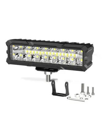 15.5 cm 93W Диоден Прожектор Супер Мощен Халоген Led Bar Лед Бар Бяла Комбиниранa Светлина 12V - 24V За АТВ SUF Джип 4х Offroad Камион