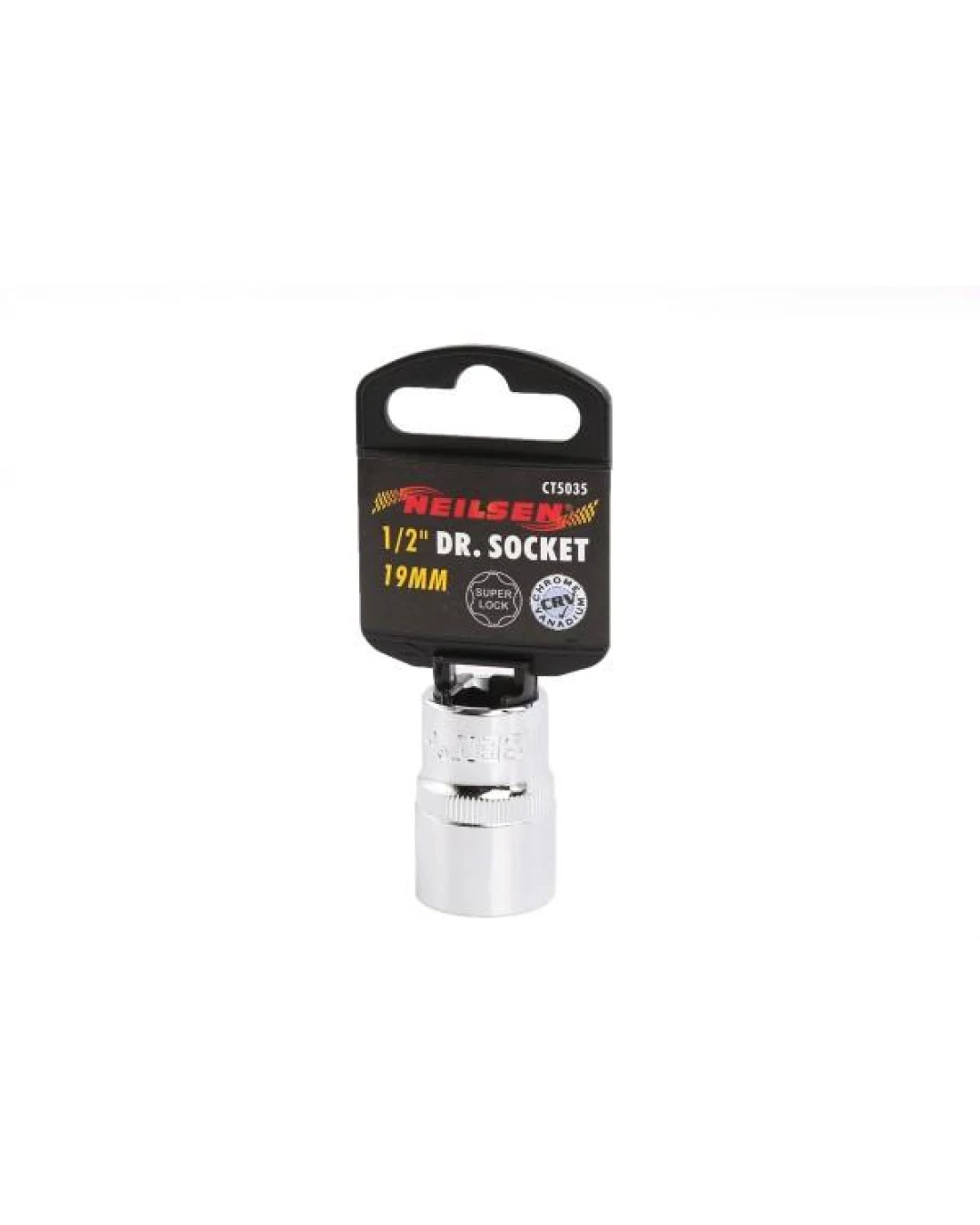 19мм - Вложка Хром Ванадий Super Lock за 1/2 глава - Neilsen Tools