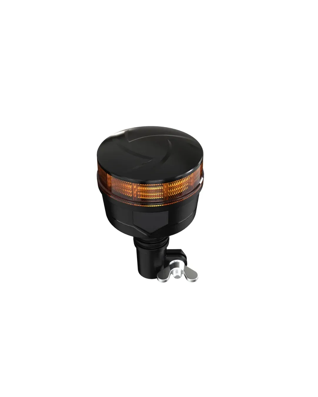 19W LED Аварийна Сигнална Лампа Маяк Буркан 30 Диода Оранжева Жълта 12V - 24V за монтаж на тръба