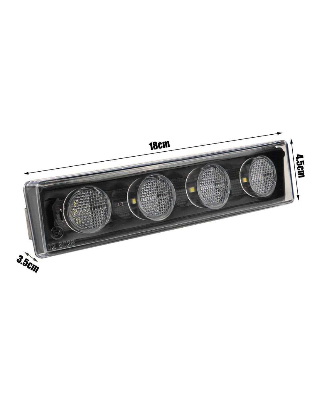 1бр Оранжев LED преден габарит маркер за Скания Scania- 180mm x 40 mm с букса