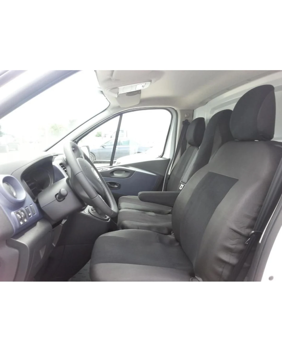 2+1 Калъфи тапицерия за предни седалки за Опел Виваро Opel Vivaro Рено Трафик Renault Trafic 2014+