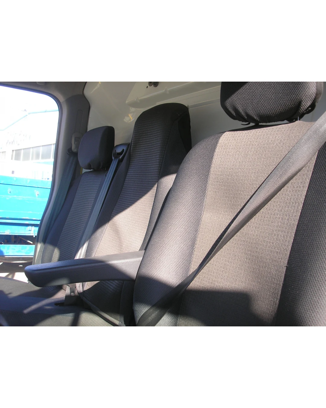 2+1 Комплект Луксозна Черна Тапицерия Калъфи За Предни Седалки за Рено Мастер Renault Master 2009-2016