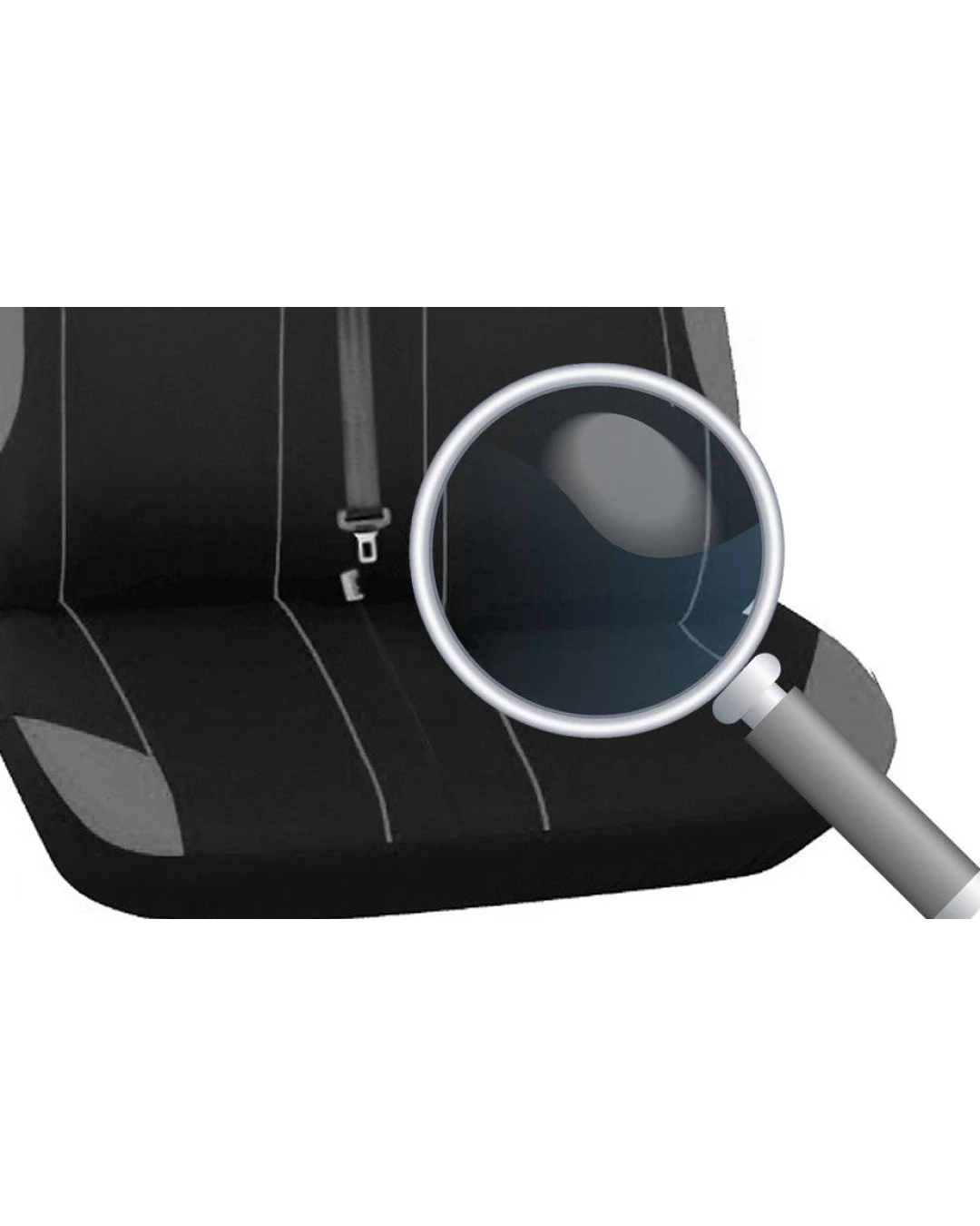 2+1 Комплект Универсални Калъфи , Тапицерия За Предни Седалки За Бус , Микробус , Цвят Сиво-Черно , Текстил TAP407