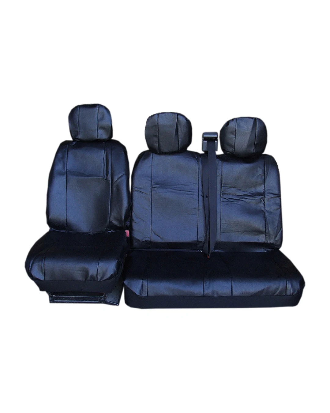 2 + 1 УНИВЕРСАЛНИ КАЛЪФИ, ТАПИЦЕРИЯ ЗА ПРЕДНИ СЕДАЛКИ ЗА АВТОМОБИЛ ЗА БУС ОТ ЕКО КОЖА , ЦВЯТ ЧЕРНО