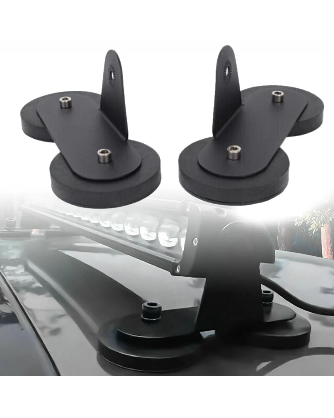 2 Броя Магнитни Стойки Скоби Магнит За Лед Led Диоден Бар Bar Фар