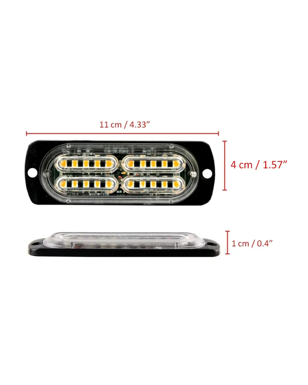 20 LED Аварийна Лампа За Пътна Помощ , Жълта Блиц Мигаща Светлина 12V 24V